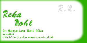 reka mohl business card